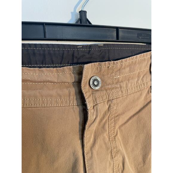 Kuhl Shorts Adult 33 Brown Outdoor Hike Climb Camp Pockets Logo Mens - Picture 2 of 12